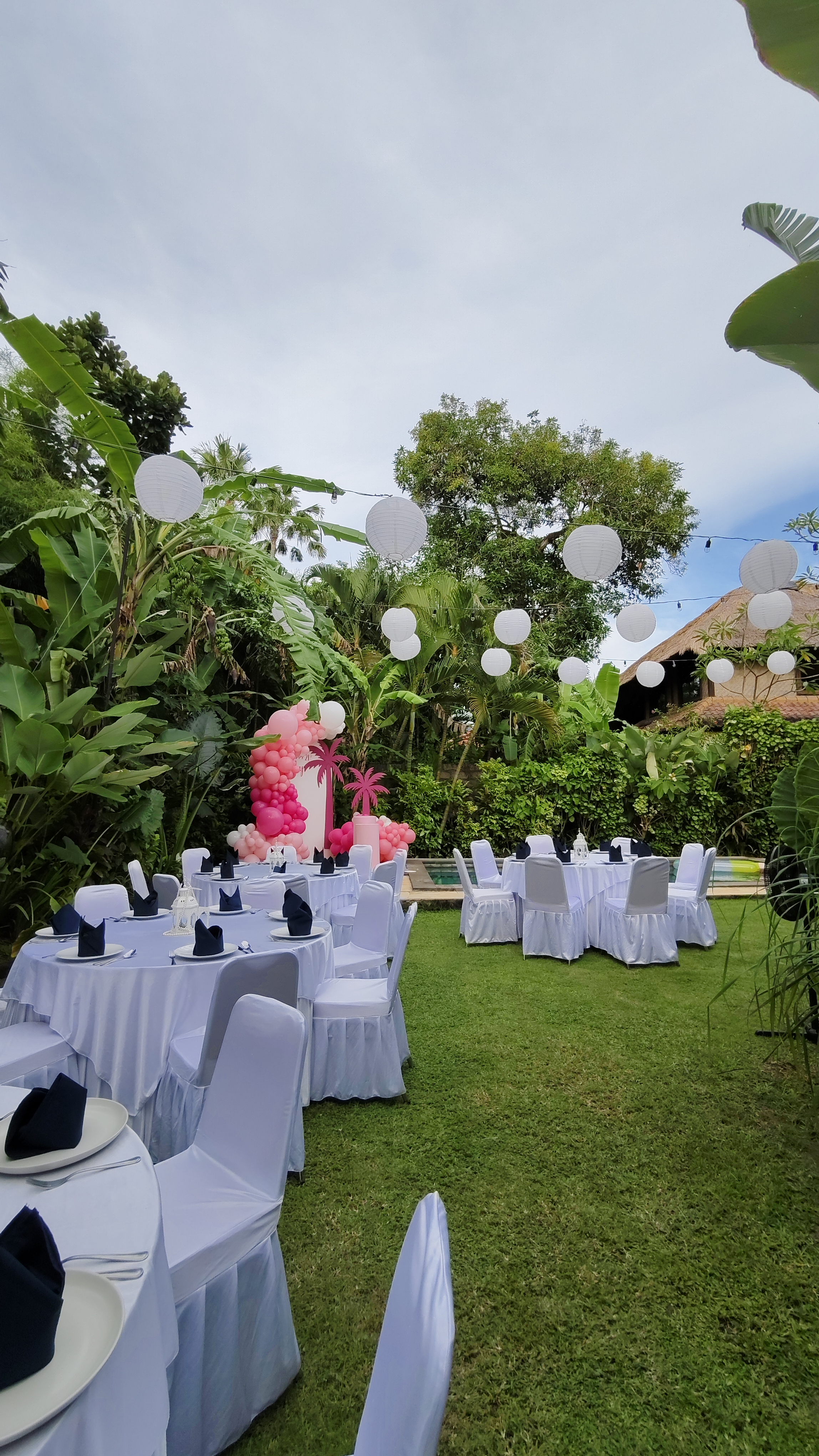 Party venue Seminyak Bali with outdoor seating